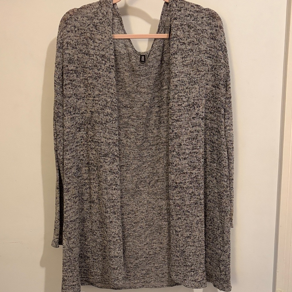H&M Women's Heathered Gray Cardigan